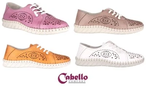 Cabello Comfort Sevil Shoes Leather Elastic Lace Slip On Cabello Shoes Sevil - Bild 1 von 16