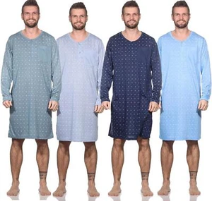Herren Nachthemd langarm Sleepshirt; Gr. M L XL 2XL - Bild 1 von 16