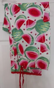 Nick and Nora Cotton Lounge Pants Watermelons and Lady bugs with lace cuffs - Picture 1 of 11