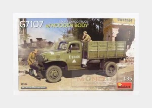 1:35 MINIART Chevrolet G7107 1.5T 4X4 Cargo Truck Wooden Body 1945 Kit MA35386 - Foto 1 di 2