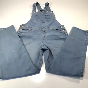 Jordache Mädchen Lätzchen Overalls Größe L (10/12) blau mittel gewaschen Denim klassische Passform28"" - Bild 1 von 10