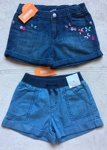 Gymboree Island Hopper Embroidered Butterfly Gem Shorts & Cotton Shorts, Size 8 - Picture 1 of 9