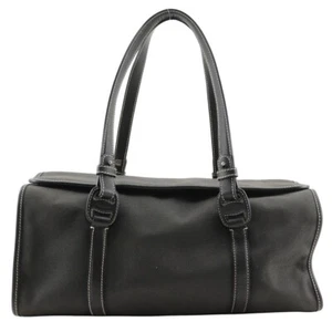Salvatore Ferragamo Vala Handbag black canvas Women - Picture 1 of 12