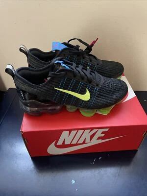 Air VaporMax Flyknit 3 GS Negro/Verde Fantasma Talla Us 6Y DD9718 001 Grado B Foto 1 de 4
