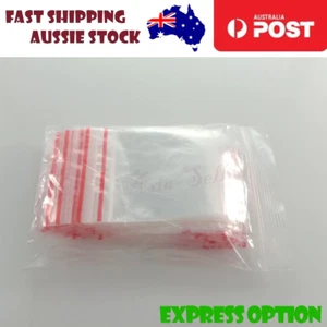 100pcs 5x7cm Satchels Small Plastic Zip Bags Thin - Picture 1 of 6