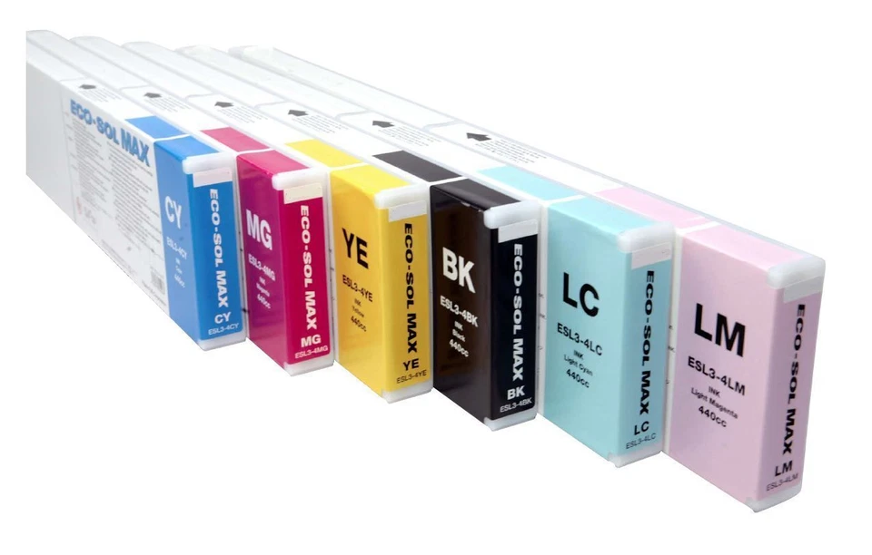 6 Cartridges For Mutoh Rockhopper 38 I II III Spitfire Blizzard - Eco Solvent - Image 1 of 1