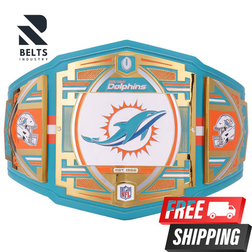 CINTURA TITOLO MIAMI DOLPHINS LEGACY HEAVYWEIGHT WRESTLING CHAMPIONS REPLICA ADULTI