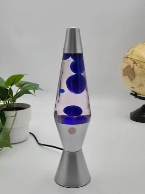 The Original Lava Lamp - Blue Wax and Clear Liquid With Silver Base For Kids - image 1 of 4