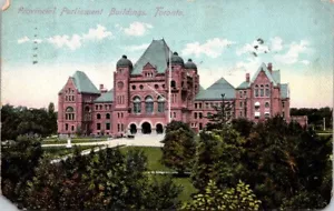 Postal Parlamento Provincial Bldgs Toronto Canadá Ver Lágrimas de Esquina - Imagen 1 de 2