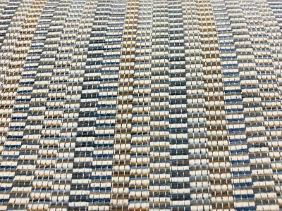 Kravet Crypton Woven Textured Blue Stripe Upholstery Fabric 3.90 yd 34694-521 - Image 1 of 4