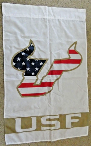 University of SOUTH FLORIDA BULLS -28"X43" - Double Sided - Indoor/Outdoor  Flag Cover