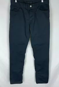THEORY Haydin Editor Mens SIZE 30X32 Charcoal Gray Button Fly Straight Leg Pants - Picture 1 of 8
