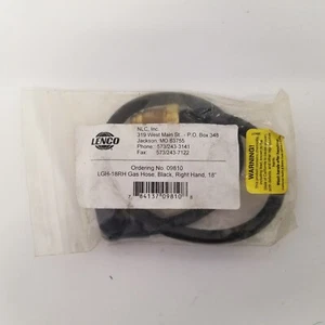 Lenco 09810 LGH-18RH Gas Hose, Black, Right Hand, 18", New - Picture 1 of 3