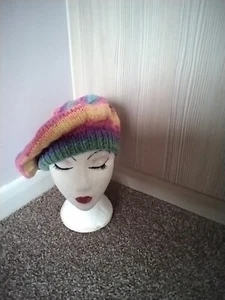 Damen Handgestrickt Barett/Beanie/louchy, klobig Strickmütze - Bild 1 von 5