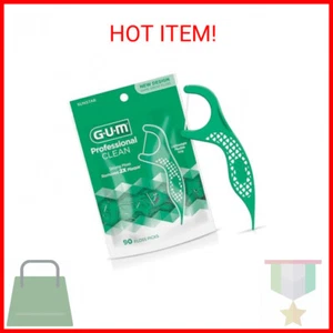 GUM Professional Clean Floss Picks - Extra Strong Shred-Resistant Floss, Easy Gr - Picture 1 of 1