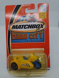 Matchbox 2002 Hero City Police Squad #28 Police Motorcycle w/ Sidecar New 97724 - Picture 1 of 10