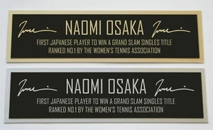 Naomi Osaka nameplate for signed autographed tennis ball photo racket or case  - Picture 1 of 2