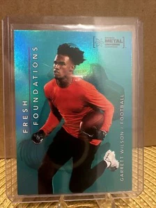 2022 Skybox Metal Universe Champions Garrett Wilson Aqua Foil Fresh Foundations - Picture 1 of 2