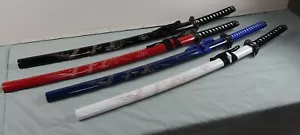40 Zoll japanisches Samurai-Drachenschwert rot blau oder weiß Kohlenstoffstahl Katana Ninja - Bild 1 von 138