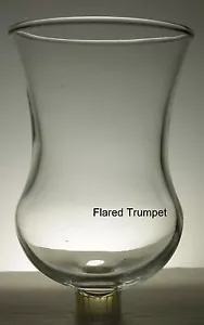 Home Interiors Tall Flared Trumpet Clear Votive Cup w/ rubber grommet - Picture 1 of 1