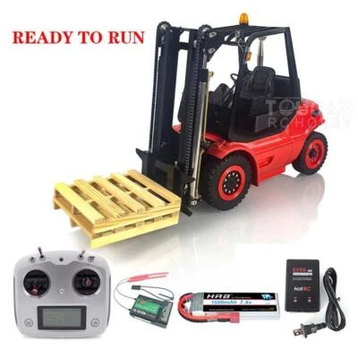 LESU 1/14 Hydraulic RC Forklift Transfer Ready To Run Truck Light Red Assembled - Image 1 of 4
