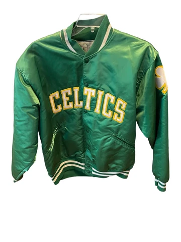 VINTAGE Basketball Boston Celtics Nylon Green FELCO jacket Union Made Rare NBA Cover