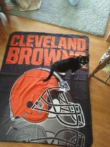 Cleveland Browns Fleece Blanket Throw New Size 50in X 60in Deshaun Watson - Picture 1 of 6