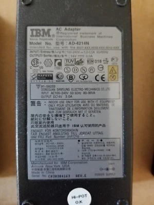 Lot (5) IBM [Dell/Samsung] AD-4214N AC Adapter 31P7255 14V 3.0A Power Supply - Image 1 of 2
