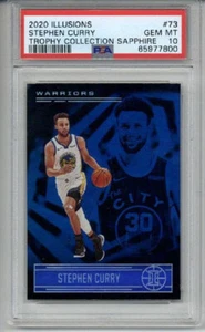 2020 Panini Illusions Trophy Collection Sapphire #73 Stephen Curry PSA 10 POP 2 - Bild 1 von 2