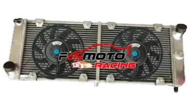FSMOTO Alu Radiatore + FAN Per Fiat X 1/9 73-89; Bertone X 1/9; Lancia Scorpion 75-83