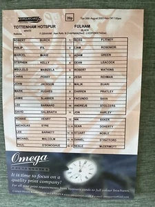 Tottenham v Fulham Reserves (Premiership Reserve League) 26/8/2003 - Picture 1 of 1