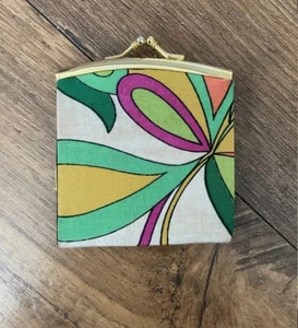 VINTAGE Rosenfeld SILK Coin Purse in Bright Emilio Pucci Print - Picture 1 of 4