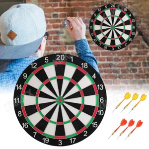 Profi-Dartscheibe Sisal Dartboard Dartspiel Board Set Dartspiel Ø17inch - Bild 1 von 12