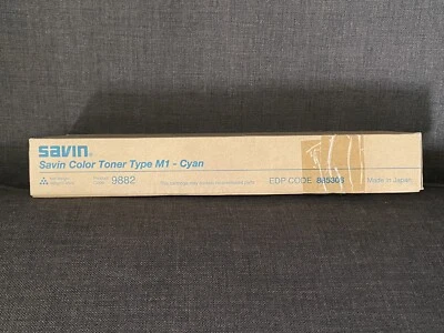 Ricoh Savin Lanier Genuine Toner 9882 Type M1 Cyan - Image 1 of 4