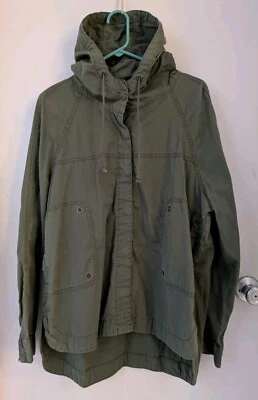 Camisa para mujer Unionbay manga larga con capucha abotonada verde talla grande Foto 1 de 3