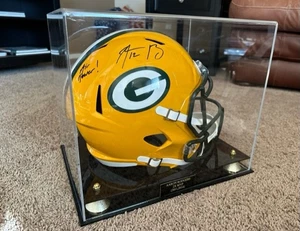 Aaron Rodgers Autographed Packers Replica Full-Size Speed Football Helmet - Picture 1 of 5