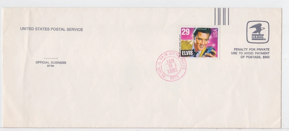 TurtlesTradingPost- Elvis Presley 1993 #2721- Unofficial FDC on USPS Envelope - Image 1 of 1