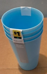 Tazas True Living - Juego de 4 - AZUL - Cada taza tiene capacidad para 17 fl oz NUEVO UE31 - Imagen 1 de 2