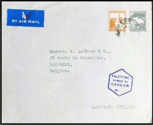 Postgeschichte 1939 Brief verschickt von Palästina nach Belgien. - Bild 1 von 2