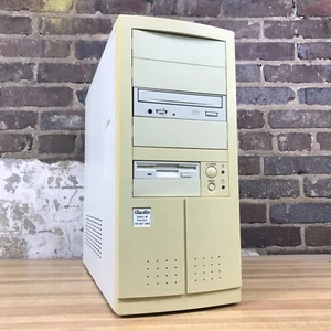 PC para juegos retro clásico personalizado beige ATX DOS Pentium III 750 MHz 128 MB de RAM sin disco duro - Imagen 1 de 10