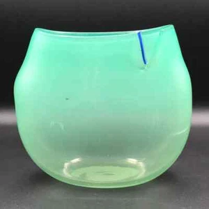 Vintage Amy Roberts Hand Blown Green Opalecent Vase Pilchuck Glass 1981 Signed  - Picture 1 of 12