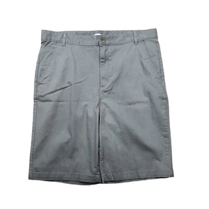 Old Navy Womens Bermuda Shorts Plus Size 20 Solid Gray Chino Walking NWT - Picture 1 of 8