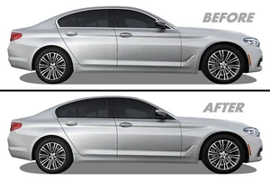 Chrome Delete Blackout Vinyl for 2017-20 BMW 5 Series Sedan Window Trim - Picture 1 of 5