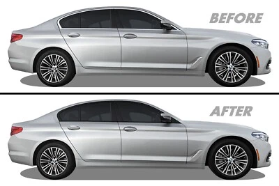 Chrome Delete Blackout Vinyl for 2017-23 BMW 5 Series Sedan Window Trim - Image 1 of 4