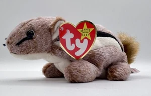 TY Beanie Baby - CHIPPER the Chipmunk (6.5 inch) - Stuffed Animal Toy - Picture 1 of 13