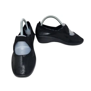 Zapatos de cuña sin cordones A'RCOPEDICO Seina Mary Jane negros talla 38 EU 7-7,5 EE. UU. - Imagen 1 de 13