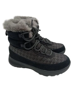 COLUMBIA Stivaletto invernale Donna Scarpina di lana Taglia IT 39 nero-grigio - Foto 1 di 6