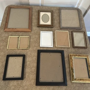 ✨ Lot 10 Vintage Bilderrahmen - Antik Gold, Silber & Holz | Eklektischer Mix #1 - Bild 1 von 21
