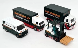 Corgi - Eddie Stobart Ltd Truck set Box Van, Mercedes 207D Fork lift etc - Picture 1 of 4
