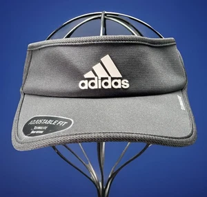 Adidas Climalite Sun Visor Black Adjustable Fit Lightweight Sun Protection - Picture 1 of 14